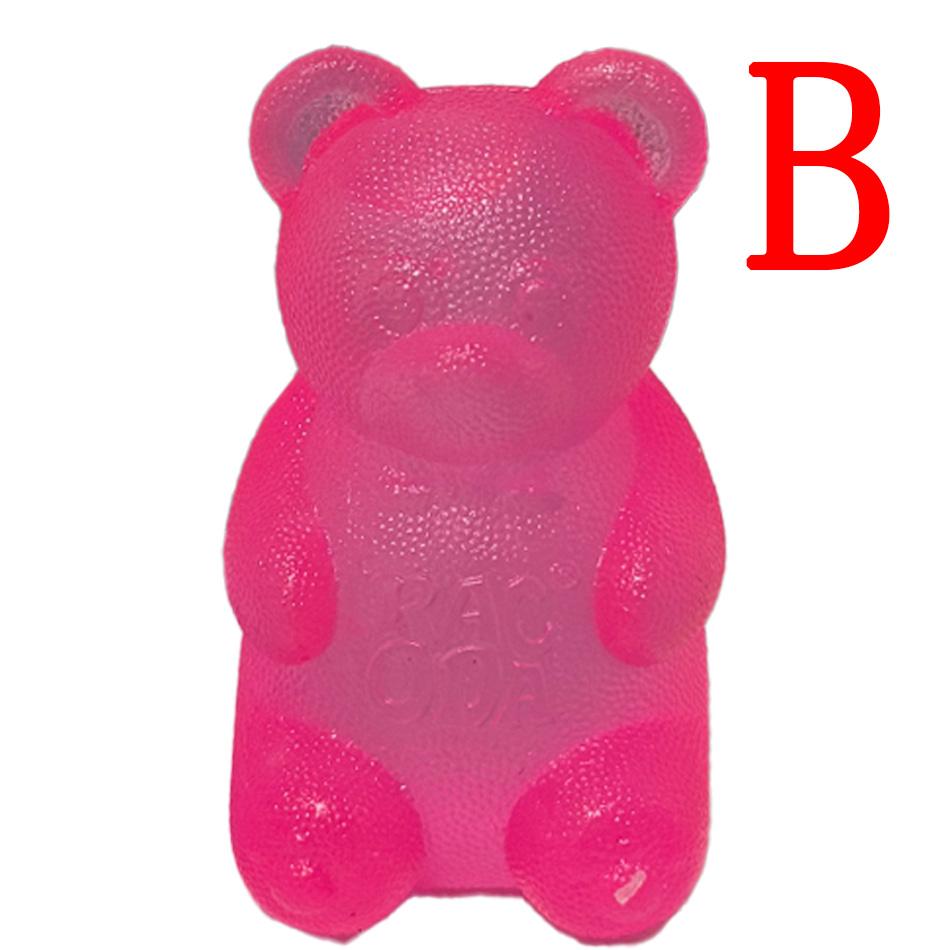 Сквиш-игрушка мармеладный мишка, стресс-болл из мальтозы, животное-сквиш, фиджет-игрушка для детей и взрослых, твердый антистресс, в наличии