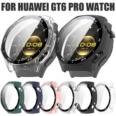 Полный защитный чехол для Huawei Watch GT 6 pro 46mm Защитный чехол для экрана GT6 pro 46MM Крышка pc 2в1 Чехол+пленка из закаленного стекла