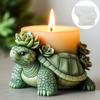 3D Succulent Plant Turtle Candle Silicone Mold Succulent Flower Turtle Candle Silicone Mold Turtle Cylindrical Resin Gypsum Mold
