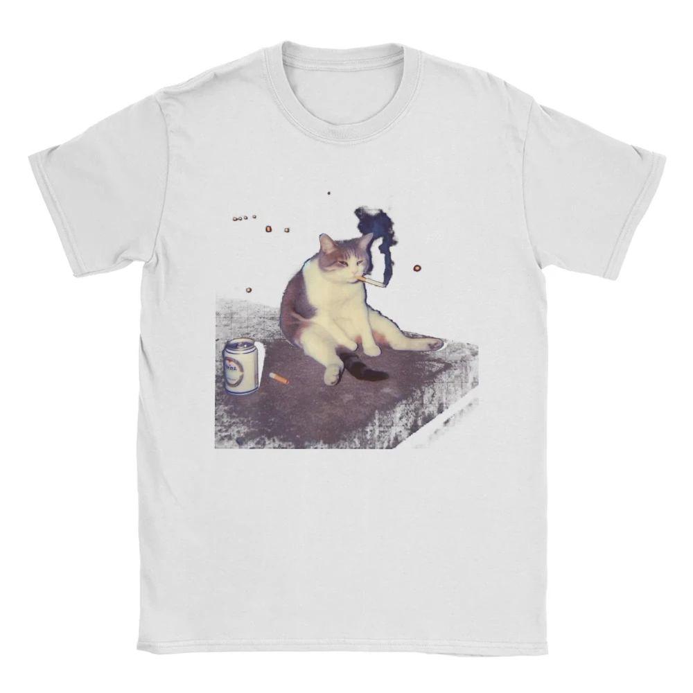 2025 Новая летняя повседневная футболка с коротким рукавом с принтом, хлопковая, обычного кроя, с круглым вырезом, дышащая, свободная, унисекс, мужская, женская одежда