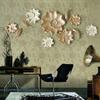 Современные смоляные листья лотоса настенные украшения кои поделки эстетика дома гостиная ТВ фон 3D настенная наклейка арт декор