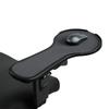Mouse Table Armrest for Computer Chair Mouse Extension Platform Tray Ergonomic Adjustable Armrest Mouse Pad with Mouse Baffle Attaches To Chair Black