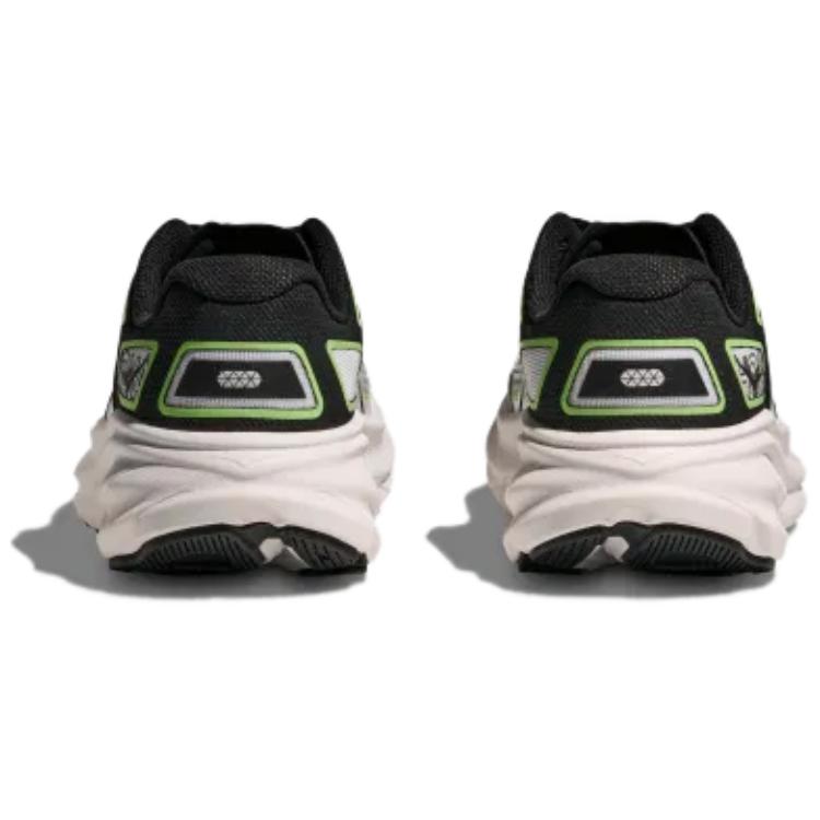 HOKA Clifton One9 белые черные зеленые кроссовки унисекс 1155370-BWHT