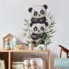 Мультяшная Акварельная Бамбуковая Панда Декор Спальни Гостиной Прихожей Самоклеящийся Декор Комнаты