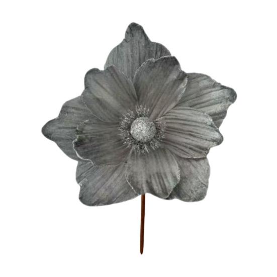 Блестящий искусственный цветок Рождественское украшение DIY Рождественская елка Венок Украшения Искусственный цветок пуансеттии для Рождества Нового года Свадебной вечеринки Праздника