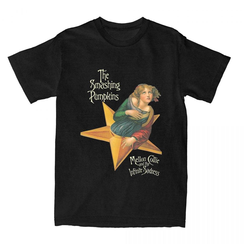 Футболка The Smashing Pumpkins Пляжная Mellon Collie and the Infinite Sadness YK Футболки Хлопковая Футболка Для Унисекса Топ Футболки