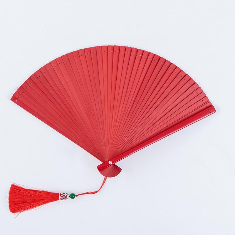 Бамбуковый складной веер в китайском стиле для танцевальной вечеринки, шоу, реквизит, художественное ремесло, подарок