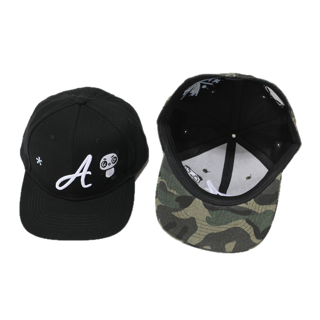 Back of the head all-inclusive flat edge baseball cap Korean anti-wearing flat-brimmed hat female Xia Xian face leopard print camouflage cap male