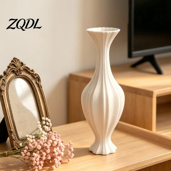 Contemporary Vases for Courtyard 3D Printed Artistic Vase, Modern Decorative Flower Minimalist Container, Vessels Fresh Bouquets Floral Arrangement