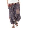 Саруэлы Аладдин Тайский этнический дизайн Карман [Okinawa Giken] [OKI] Брюки, Брюки, Брюки, Узор, Мужские, Женские, Унисекс, (Этнический темно-синий)