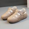 Platform Chunky Sandals Hollow Out Thick Sole Shoes Off White Shoes Zapatos Mujer Retro Footwear Female Casual Shoes 2024
