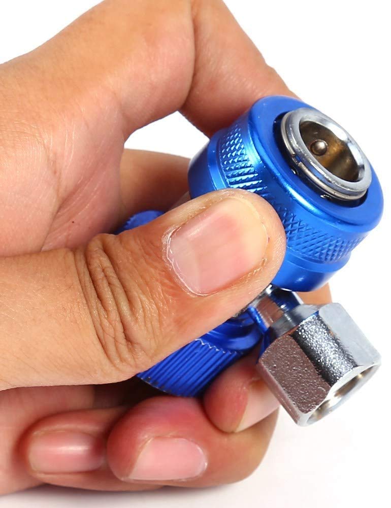 TOPINCN Быстроразъем, 2 шт. L-образный AC AC R134A Быстрое соединение Быстроразъем