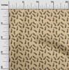 oneOone Cotton Flex Dark Beige Fabric Leaves Sewing Craft Projects Fabric Prints By Yard 40 Inch