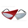 Fashion Christmas Triangle Oval Green Rose Contrast Color Roy Purdy Sunglasses Stage Hip Hop Party Glasses UV400 Party Supplies