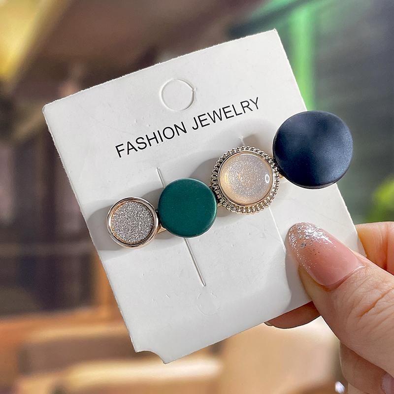 Fashion Acrylic Pearl Hair Clips Set Sweet Flower Hair Barrettes For Women Girls Korean Geometric Hair Accessories Jewelry