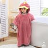 Quick-Drying Hooded Bathrobe Coral Velvet Infant Bathrobe Warm Cartoon Cloak Towel Shower Cloak