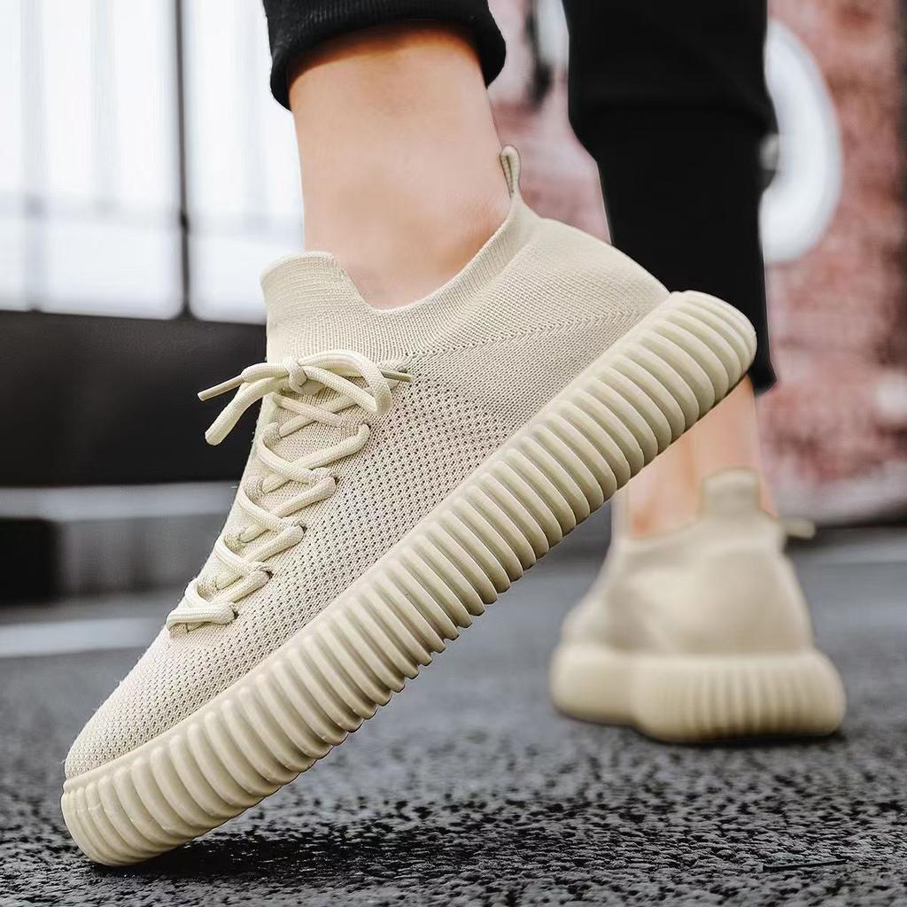 Beige Breathable Mesh Upper Man Casual Sneaker Low Price Cheap Liquidation Gym Walking Stylish Lightweight Sports Shoes for Men