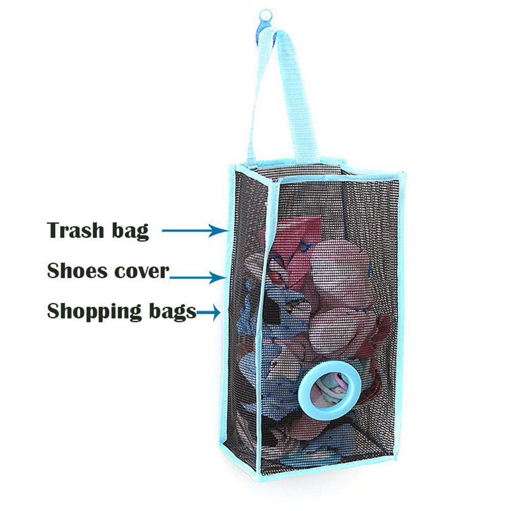 New Organizer Practical Foldable Plastic Breathable Mesh Hanging Holder Garbage Bag Storage