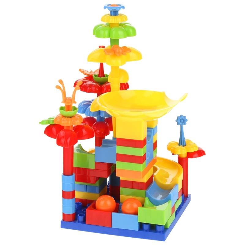 Ball Track Ball Track Construction Blocks Garden Flowers Flowers 91 pcs.