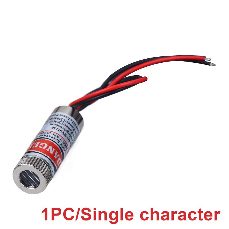 1/2/3 PCS 650nm 5mW 5V Laser Diode Module - Red Point/Line/Cross Copper Head Laser Pointer for Alignment
