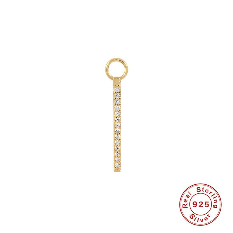 Серьги-шармы из стерлингового серебра S925, подвеска-шарм, серьги-подвески, аксессуары для серег, серьги для работы, подвеска-серьга, женские