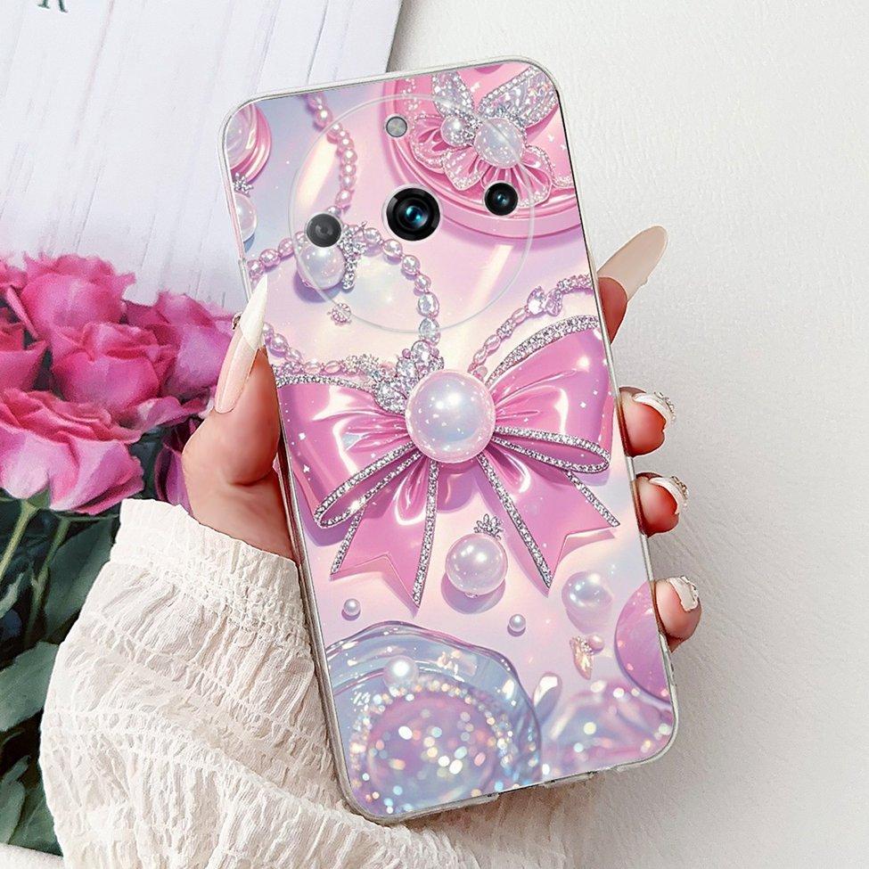 For Realme 11 Pro Plus RMX3740 RMX3741 Cover For Realme 11 Pro+ Case Simple Fashion Letters A-Z Pattern Design Silicone Bumper