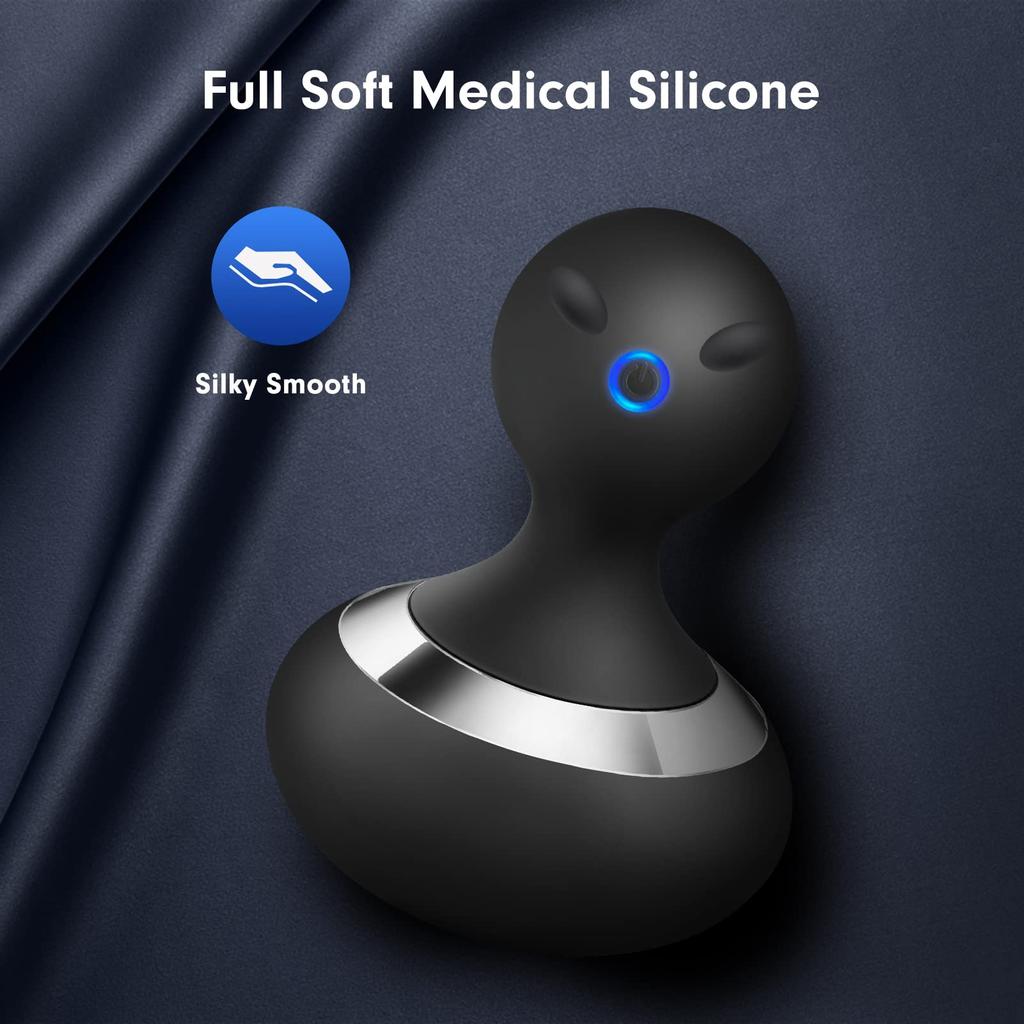 Беспроводной электрический массажер с 10 мощными вибрациями, перезаряжаемый ручной массажер для шеи, массажер для тела, спины, талии, ног