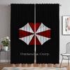Umbrella Kitchen Curtains for Living Room Home Interior Curtains 2 Pieces Tulle for Bedroom Blackout Curtain Shades Partition