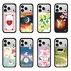 Новый чехол для телефона с 3D-изображением диких роз и колибри WF для iPhone 17 12 13 14 15 16 Pro Max Plus, Lakeside lamb INS, Мультяшная луна