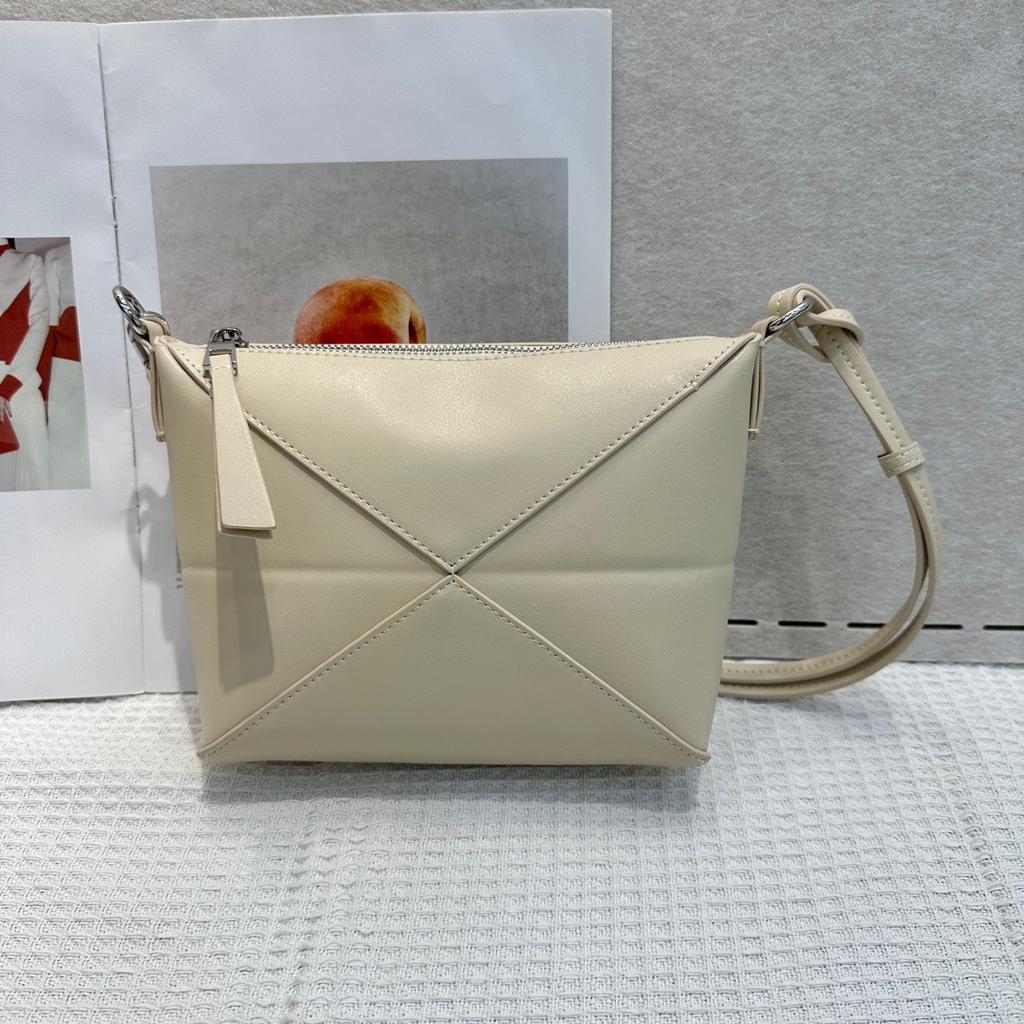 Складная сумка из коровьей кожи с геометрическим узором, французская сумка через подмышку, сумка для ланч-бокса из натуральной кожи, модная сумка через плечо для женщин