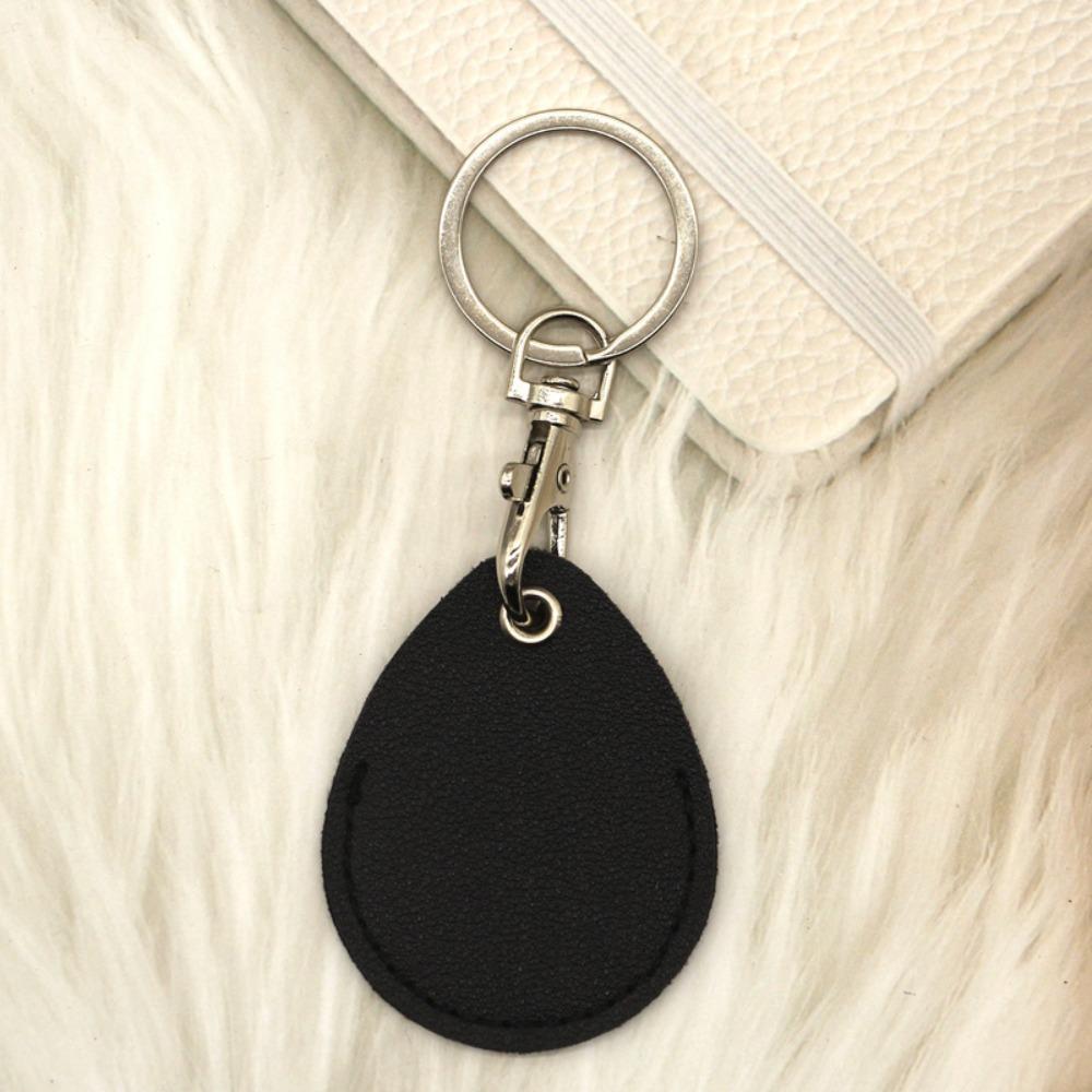 Противокоррозийный кожаный брелок однотонный держатель для пропусков универсальный брелок подвесной аксессуар