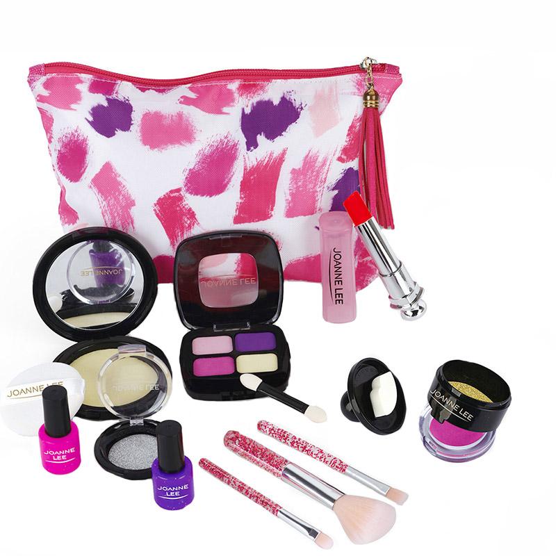 Make Up Toy Simulation Cosmetics Girl Pretend Play Pink Makeup Set Princess Beauty Interest Toy Lipstick Eyeshadow