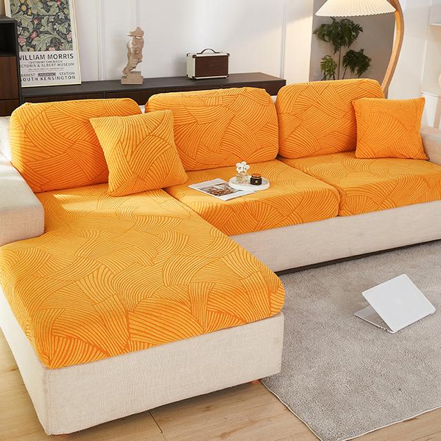 Жаккардовый толстый чехол для подушки сиденья дивана, съемный эластичный секционный чехол для дивана, чехлы для мебели, защита от пыли, подходит для домашних животных