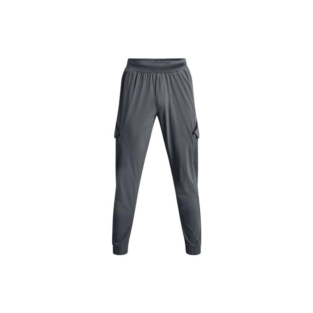 Under Armour Solid Color Logo Joggers Men Bottoms Grey 1373572-012