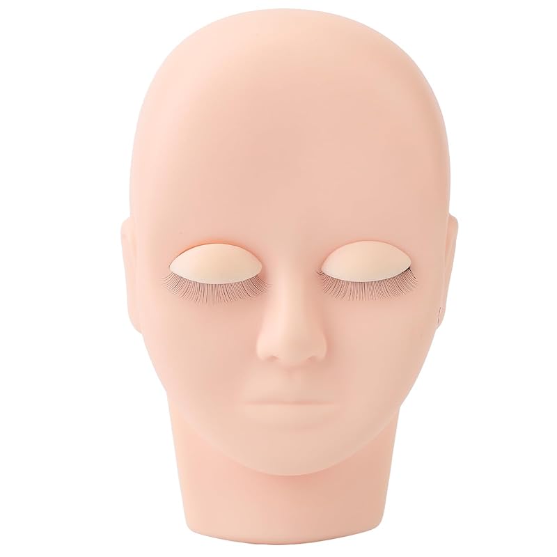 Манекен для практики наращивания ресниц со съемными веками, 3D реалистичный манекен с контуром лица для тренировки наращивания ресниц, многоразовая модель для красоты из мягкой резины,