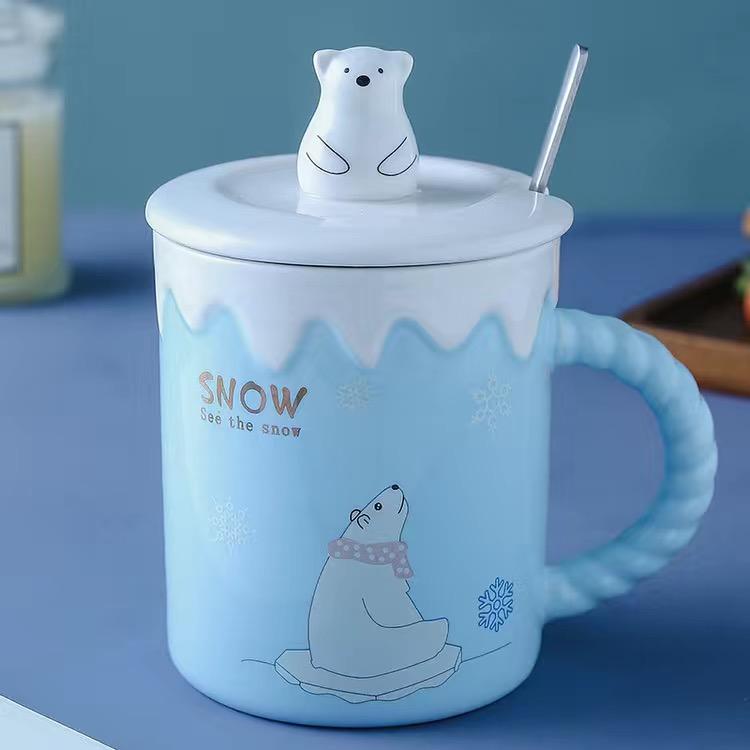 Творческая личность, кружка с белым медведем, керамическая чашка для воды, чашка для молока, чашка для кофе, чашка для сока, подарок
