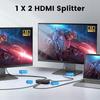 F12A HDMI 2.0 Splitter 1x2 4K 30Hz 1080P 3D HDCP2.2 HDMI Adapter for Dual Monitors