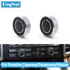 Audio Volume Radio Knob Cover CD Multi-Media Control Switch Button For Porsche Cayenne 7P5 Panamera 970 Macan 95B