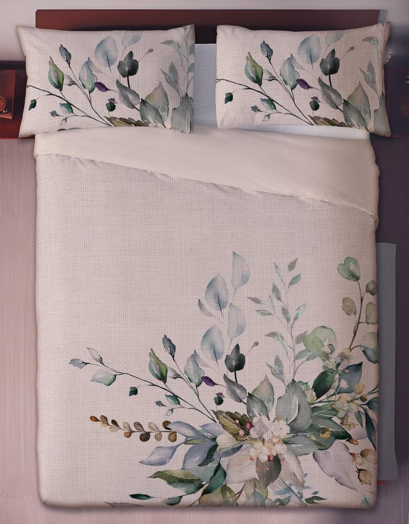 Linen bedding print (160x200+30-1,70x80+20-2)