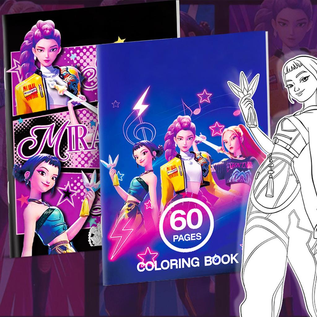 Книги для рисования, раскраски, детские иллюстрированные книги и раскраски на тему аниме.