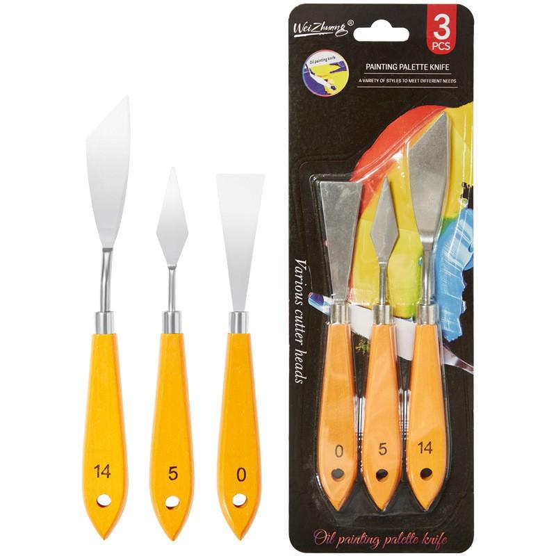 Oil Painting Palette and Spatula Set: Knife Set for Acrylic, Gouache, and Pigment