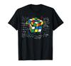 Cube Magic Math Equation Retro Geek Rubik T-Shirt