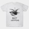 T Shirt Women Shit Happens Harajuku Print Kawaii Tshirt Summer Short Sleeve Female T-Shirt Top Tee