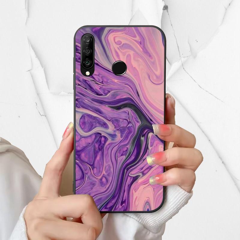 Чехол для телефона Huawei P30 Lite Силиконовый чехол MAR-LX1A Модный Расписной Ударопрочный Мягкий Fundas Для Huawei Nova 4e Чехол P30Lite