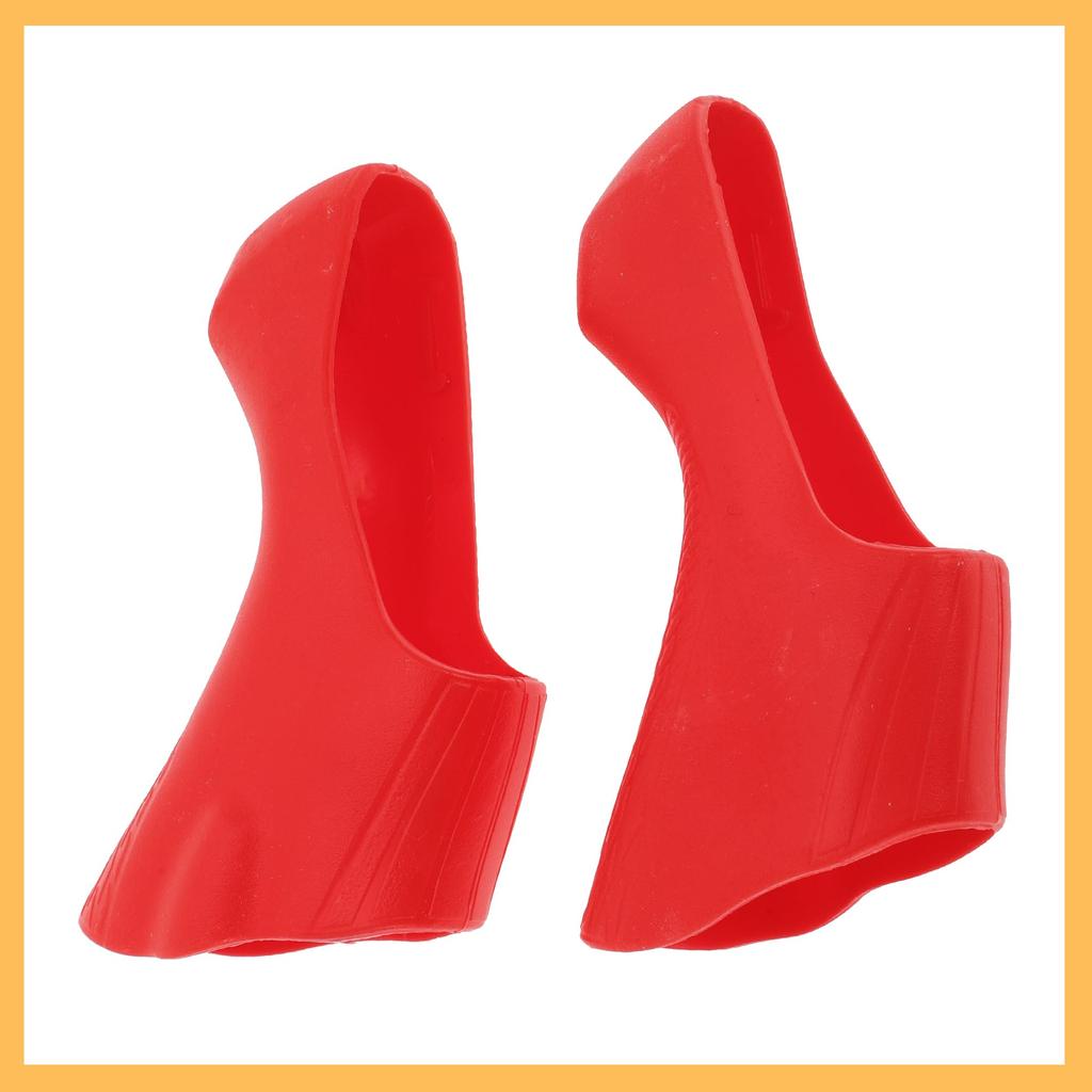 BULLSPANN 1 пара велосипедный тормозной рычаг переключения передач для шоссейного велосипеда, силиконовый чехол для переключателя передач для шоссейного велосипеда, красный чехол, чехол, ST-4700/5800/6800,