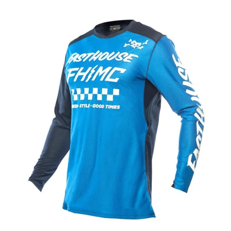 Fasthouse Mountain Bike Cycling Jersey Long Sleeve Quick Dry Performance Shirt Trail Riding Off-Road Adventures