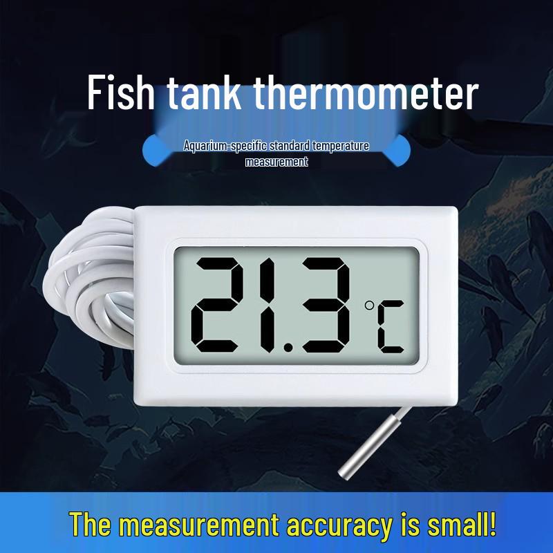 Waterproof Digital Thermometer for Aquariums, Bathtubs, Refrigerators, and Compost with High-Precision Display