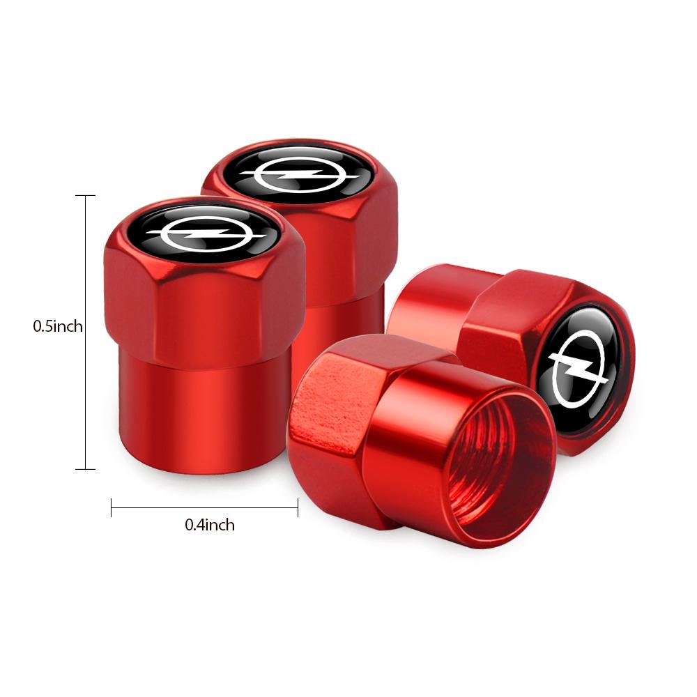 4pcs Car Badge Wheel Tires Valve Caps Metal Tyre Dust Cover For Opel OPC Astra G H J K F Insignia Corsa Mokka Vectra Accessories EZ8