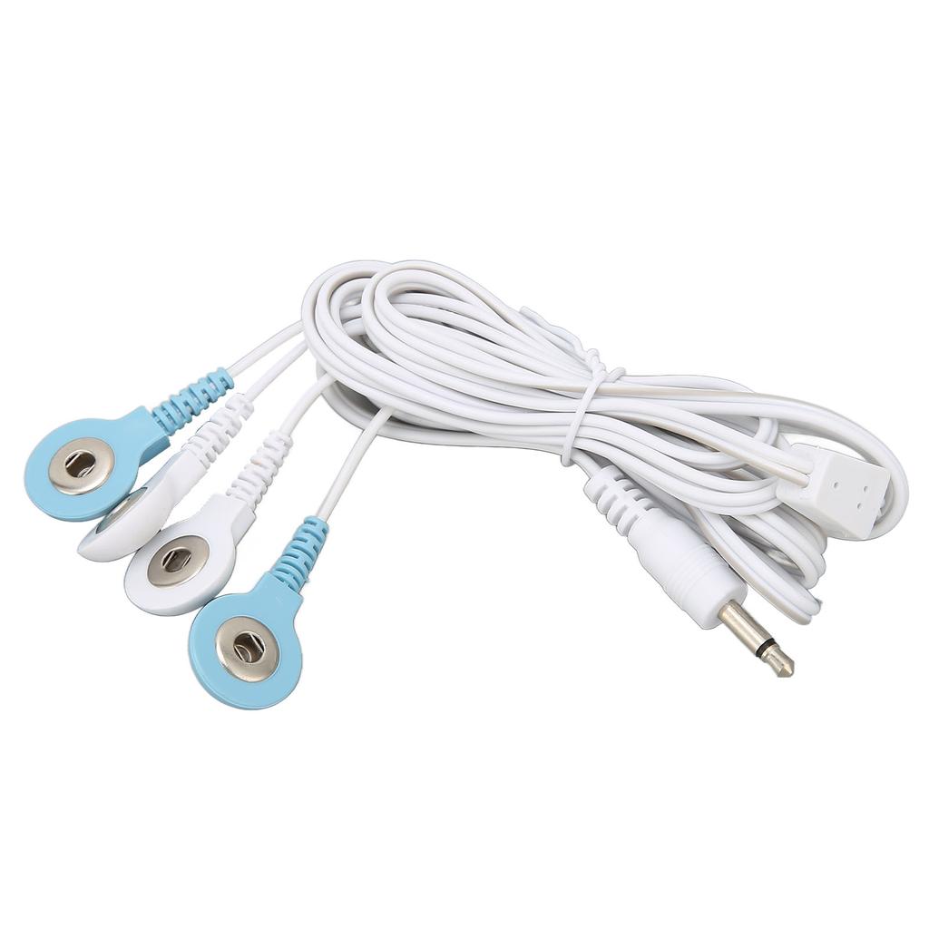 4 In 1 Electrotherapy Electrode Electric Shock Wires Cable for Tens Massager