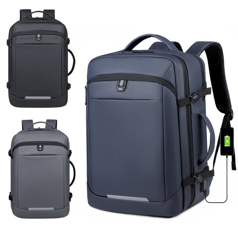 USB Travel Backpack For Men Women 40L Flight Approved Backpack 17 Inch Waterproof Laptop Backpack Large Luggage Business Backpack With Shoe Bag